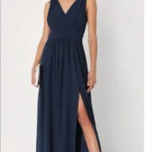 Maxi navy blue formal dress size 14